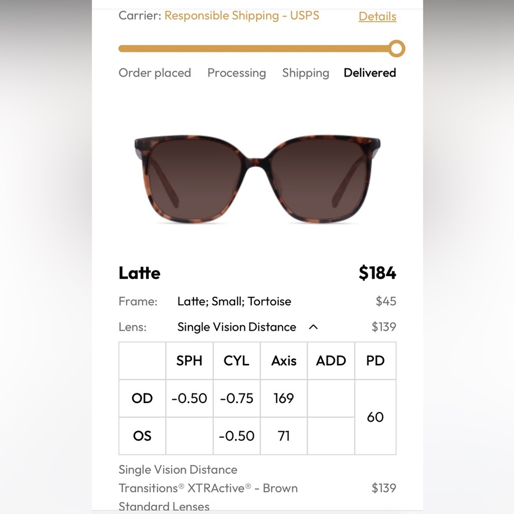 Latte Tortoise transition glasses